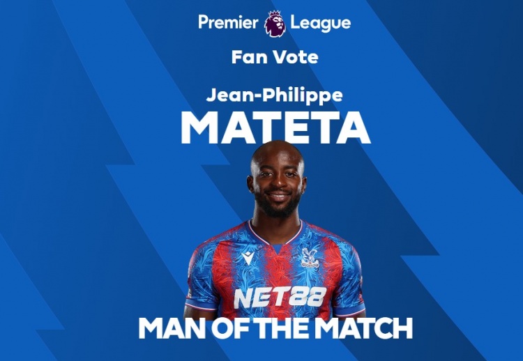  梅開二度！英超官方：馬特塔當選水晶宮2-0曼聯全場最佳