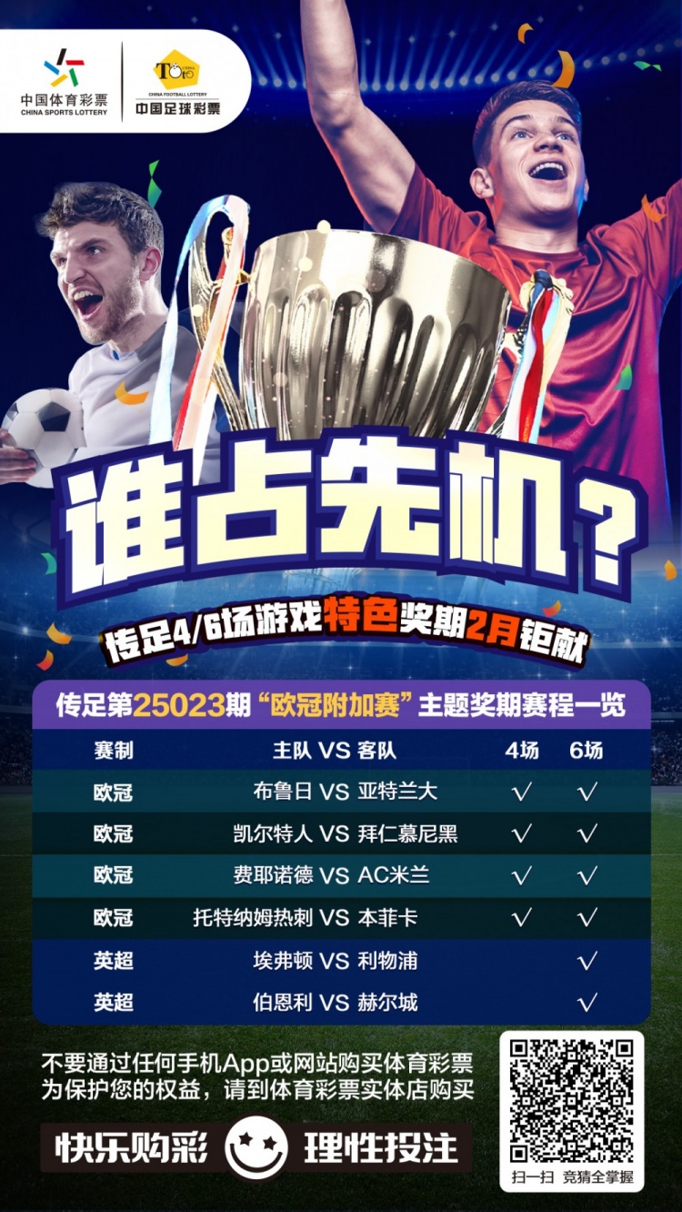  誰占先機？！傳足特色獎期第25023期聚焦歐冠附加賽