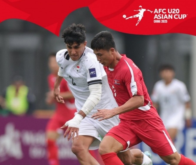  U20亞洲杯-上屆亞軍伊拉克1-1戰(zhàn)平朝鮮，后者控球率僅34%