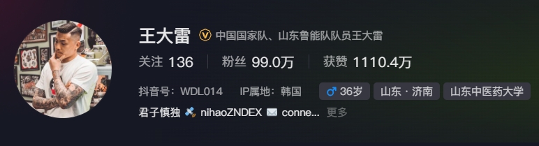  事出突然？泰山賽前幾小時亞冠退賽，王大雷社媒IP還顯示在韓國